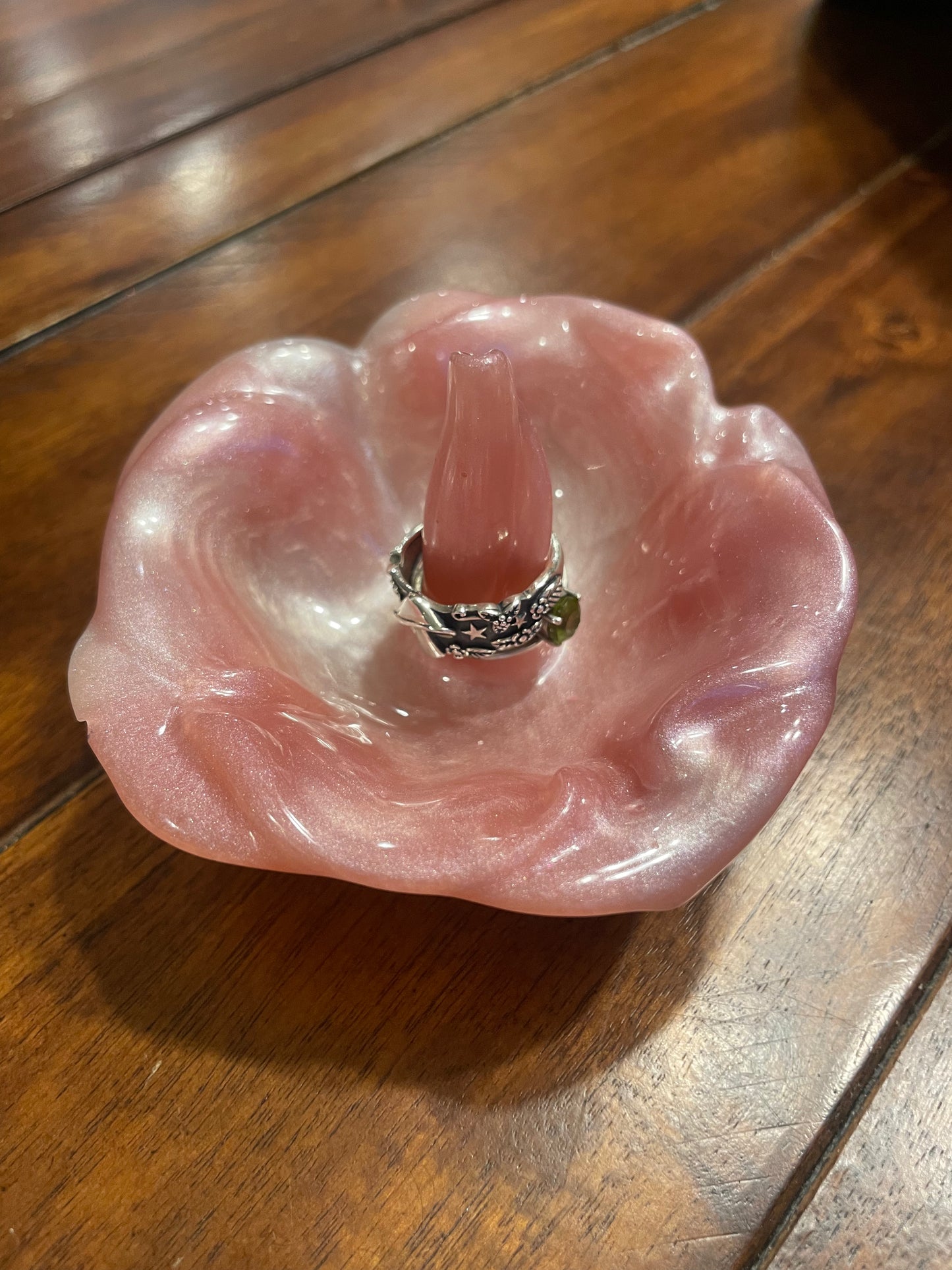 Pink Flower Jewelry Holder
