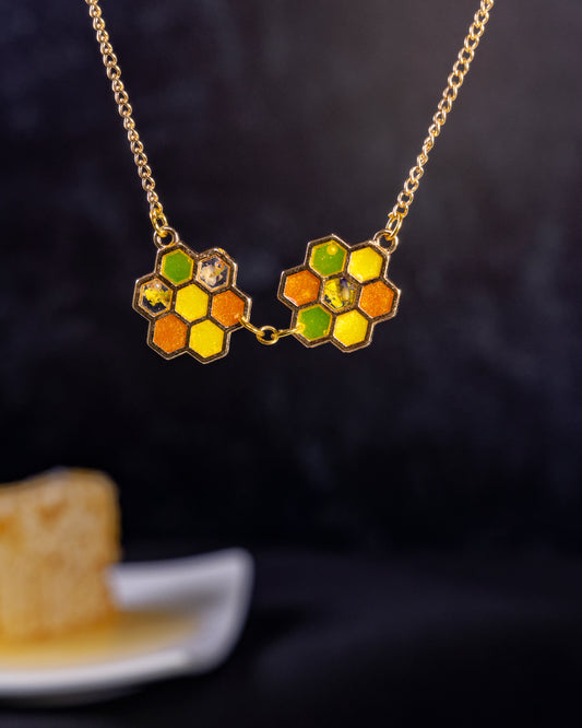 Double Honeycomb Necklace