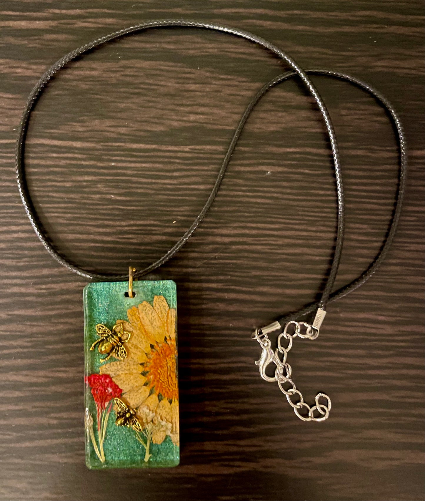 Green Resin Necklace